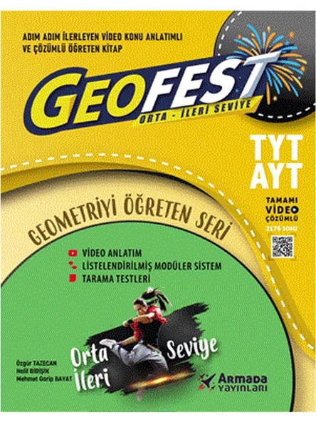 ARMADA YKS TYT AYT GEOFEST ORTA İLERİ SEVİYE SORU KİTABI *YENİ* ürün görseli 1