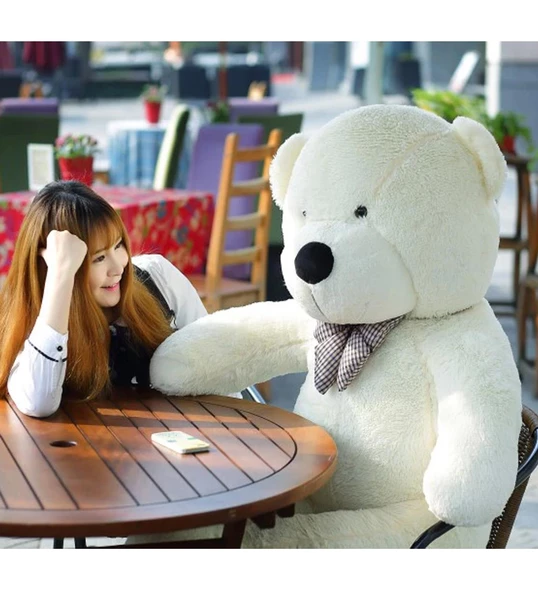 Sevgiliye Özel Hediye - 140 cm Papyonlu Peluş Ayıcık... ürün görseli 1
