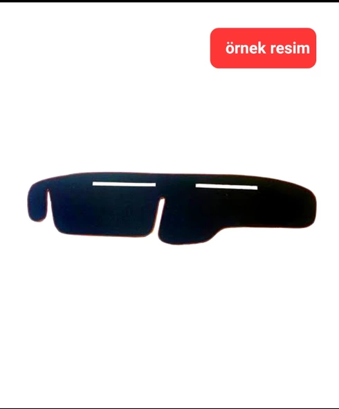 Torpido Halısı Oto Ön Cam Konsol Göğüs Örtüsü Renault Uyumlu Toros R12 Kırmızı Kenarlı ürün görseli 1