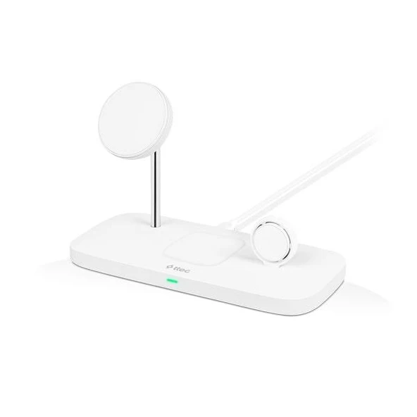 Ttec 2KS32B AirCharger Trio Up MagSafe Uyumlu 3ü 1 Arada iPhone + Apple Watch + AirPods Kablosuz Şarj Standı - Resim 3