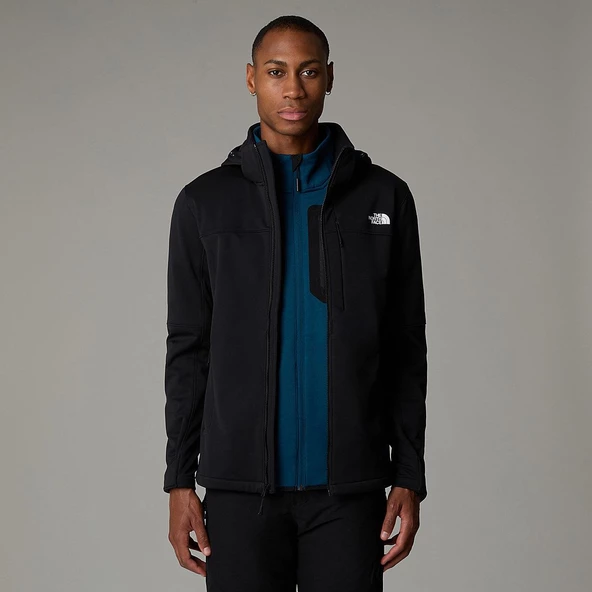 M DIABLO SOFTSHELL DETACHABLE HOOD Black Black S - Resim 3