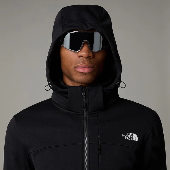 M DIABLO SOFTSHELL DETACHABLE HOOD Black Black S - Resim 5