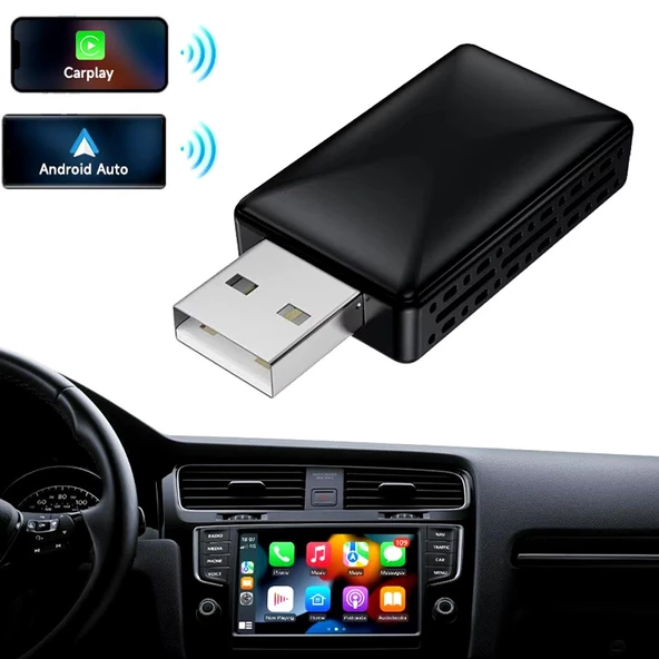 Yate10 Kablosuz Android Auto/Car Play USB Dongle Cihazı ürün görseli 1