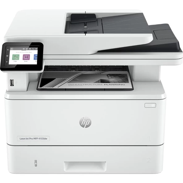 HP MFP M4103DW 2Z627A Wi-Fi + Tarayıcı + Fotokopi Mono Çok Fonksiyonlu Lazer Yazıcı ürün görseli 1