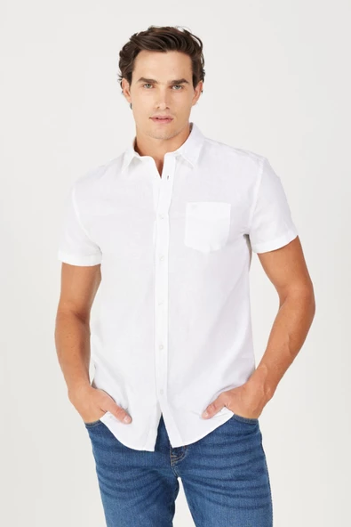 SS Kısa Kollu Gömlek White White XL ürün görseli 1