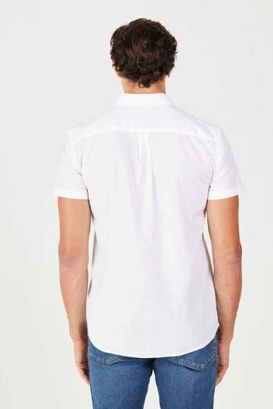 SS Kısa Kollu Gömlek White White XL - Resim 2