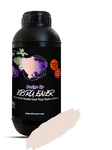 Ebru Ener Anka Vernikli Genel Yüzey Boyası Pudra Pembe 1000 gr. ürün görseli 1