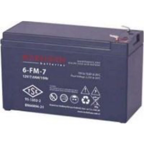 MAKELSAN  VLRA 7AH 12v TSE, Kuru Tip UPS+Güvenlik Aküsü ürün görseli 1