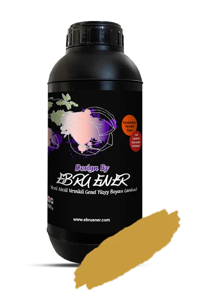 Ebru Ener Anka Vernikli Genel Yüzey Boyası Antik Sarı 1000 gr. ürün görseli 1