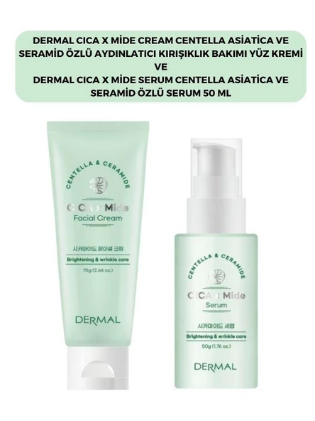 Dermal Cıca X Mide Centella Asiatica Özlü Yüz Kremi ve Serum ürün görseli 1