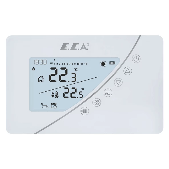 Eca Poly Touch 400W Kablosuz Oda Termostatı - Resim 3