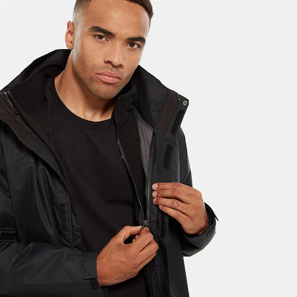M EVOLVE II TRICLIMATE JACKET - EU Black Black L - Resim 5