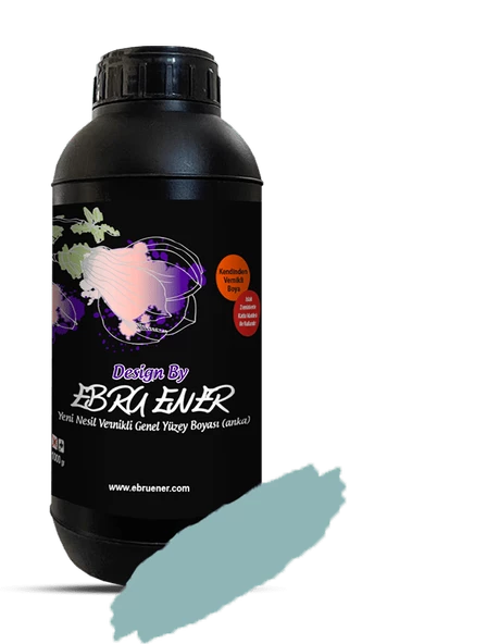 Ebru Ener Anka Vernikli Genel Yüzey Boyası Ebru Yeşil 1000 gr. ürün görseli 1