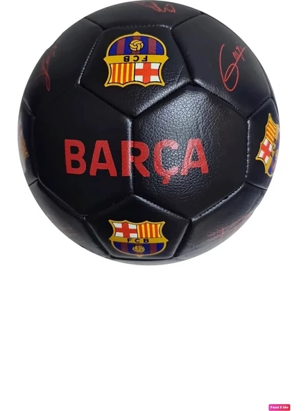 Lisanslı Tam Kadro Imzalı Barça Fc Barcelona 4 Astarlı El Dikişli 400 gr Futbol Topu No:5 Tüm Zemin ürün görseli 1