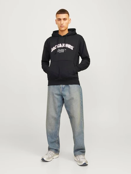 JORBRONX ARCH BIG SWEAT HOOD LN Black Black S ürün görseli 1