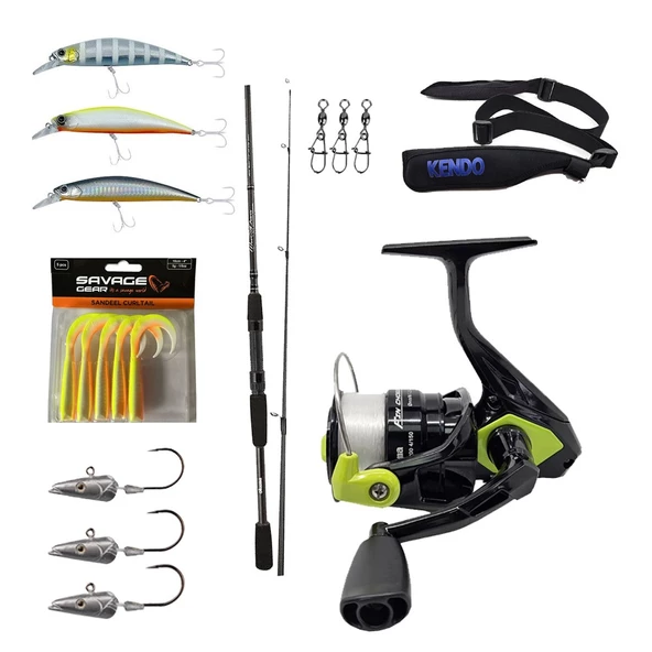 YekOutdoor Okuma Levrek-Çipura Spin Olta Seti Okuma Wave Power 8'0 2.44 cm 15-40 gr 2 Parça Spin Kamışı&Okuma Fin Chaser X FNX-40NG Blue 1BB Olta Makinesi ürün görseli 1