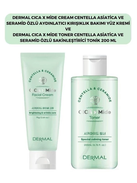 Dermal Cıca X Mide Centella Asiatica Özlü Yüz Kremi ve Tonik ürün görseli 1