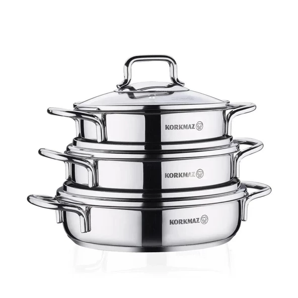 KORKMAZ A1675 PERLA 6 PARÇA OMLET SET - Resim 2
