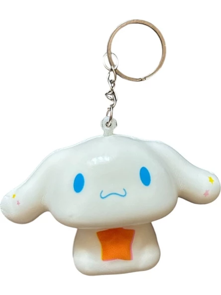Sanrio Cinnamorol Squishy Pofuduk Anahtarlık 4'lü Set Dört Farklı Karakter ürün görseli 1