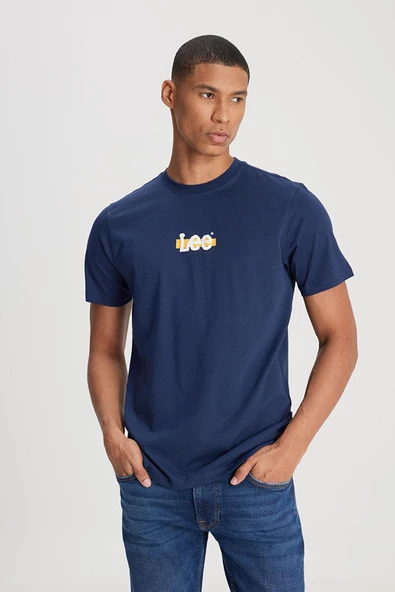 Loose Fit T-shirt Navy Navy L ürün görseli 1