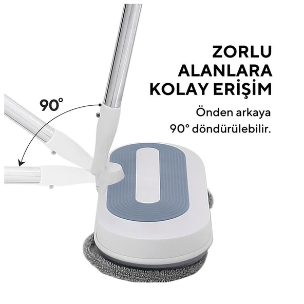 Kumtel HWSM-01 Kablosuz Şarjlı Mop - Resim 2