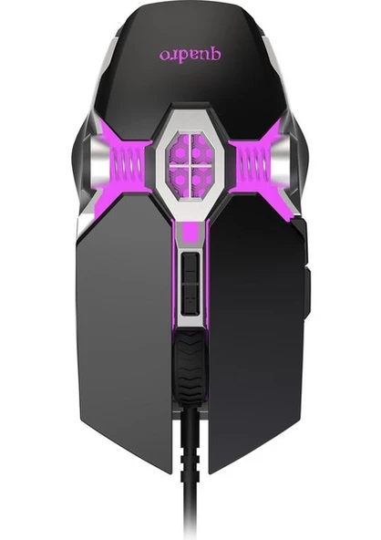 QUADRO RC-112  USB Kablolu RGB Oyuncu Mouse - Resim 2