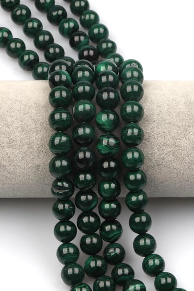 Malakit ( AB Kalite ) Doğaltaş Dizi 10 mm Küre Kesim ürün görseli 1