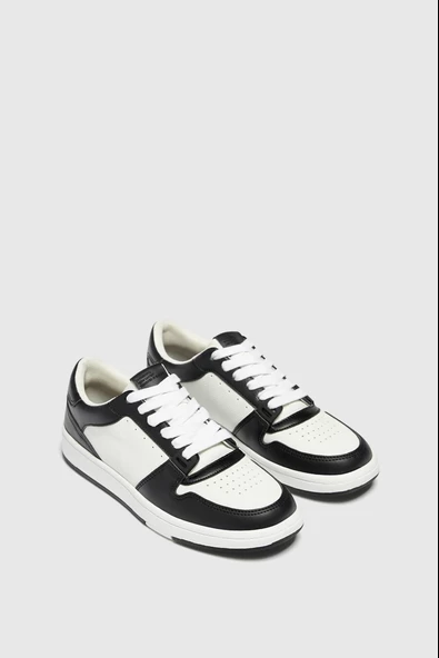 Pull & Bear Siyah - Retro Casual Spor Ayakkabı ürün görseli 1