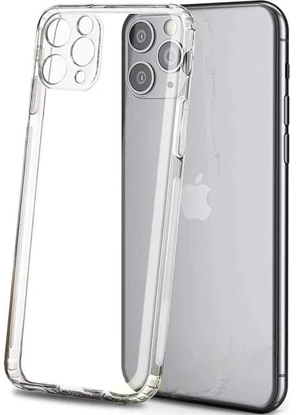 Apple iPhone 11 Pro 5.8" Kamera Korumalı Silikon Kılıf Şeffaf ürün görseli 1