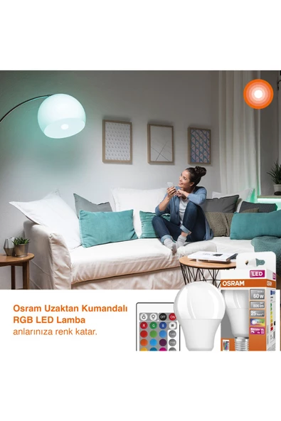 OSRAM KUMANDALI LAMBA E27 - Resim 4