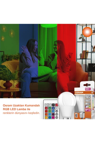OSRAM KUMANDALI LAMBA E27 - Resim 3