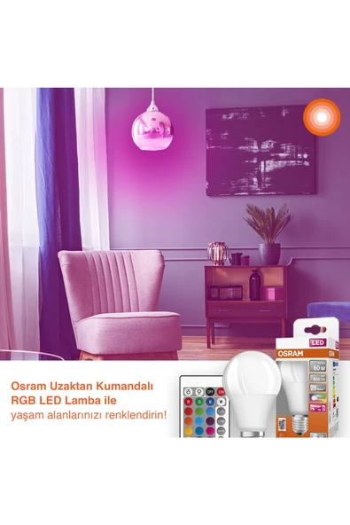 OSRAM KUMANDALI LAMBA E27 - Resim 5