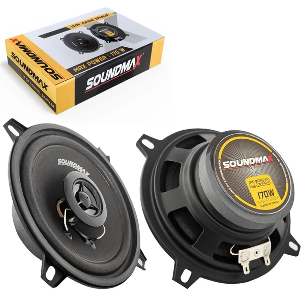 Soundmax SX-CX520 13 cm COAXİAL-170W Orta Kalite Oto Kapı Hoparlör ürün görseli 1