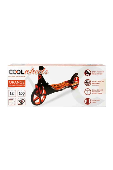 Cool Wheels 2 Tekerlekli Scooter 12+ - Turuncu - Resim 3