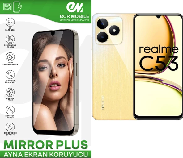 Realme C53 Esnek Ayna(Mirror) 9H Nano Ekran Koruyucu ürün görseli 1