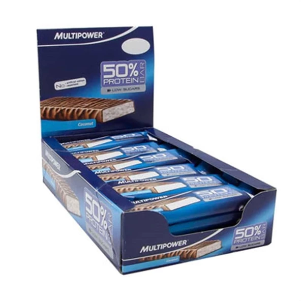Multipower 50 Protein Bar 50 gr x 20 adet Hindistan Cevizi ürün görseli 1