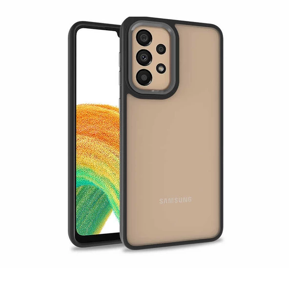 Samsung Galaxy A73 Kılıf Kamera Çıkıntılı Arkası Şeffaf Köşeleri Parlak Renkli Işlemeli Flora Kapak ürün görseli 1