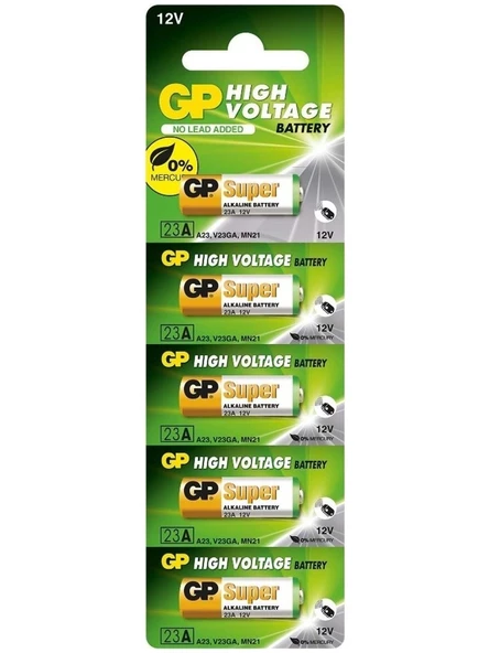 GP Gp 23A-C5 23A 12V 5 Adet Alkalin Spesifik Pil ürün görseli 1