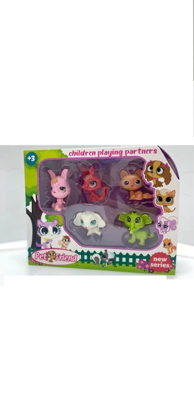 Miniş Oyuncak Karakterleri Littlest Pets Shop 5 'li Miniş Ailesi ürün görseli 1