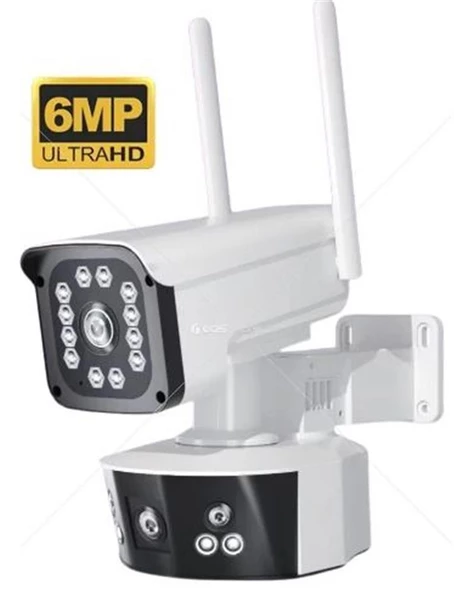 OKam O-KAM-3920 6MP 4G SOLAR Dual Lens PTZ Kamera ürün görseli 1