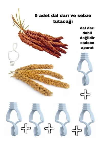 canlipetshop Kuşlar Için Dal Darı Tutacağı 5 Adet ürün görseli 1