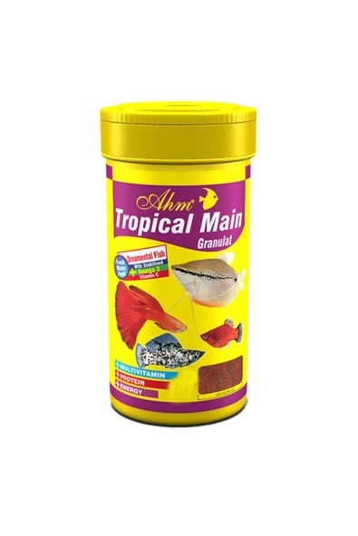 Ahm Tropical Main Food 100 ml Tropikal Balık Yemi ürün görseli 1