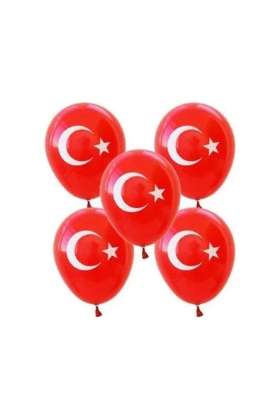 Parti Feneri Ay Yıldızlı Latex Balon 10'lu ürün görseli 1
