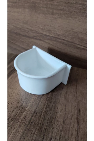 İLKİMPETSHOP Papağan Yemlik Beyaz ürün görseli 1