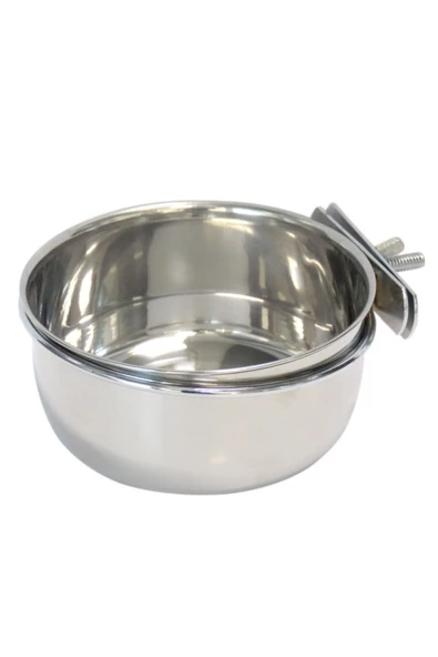TROPİKAL Vidalı Yemlik-suluk Çelik Papağan Için 10 Cm 10 Oz ürün görseli 1
