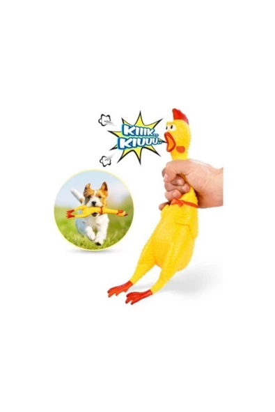 TROPİKAL Bağıran Nara Atan Tavuk Horoz Oyuncak 30 Cm ürün görseli 1