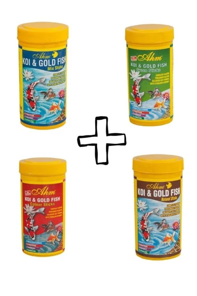 Ahm Koi Balığı Için Özel Yem Seti 250 Ml X 4 Adet ürün görseli 1