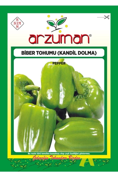 Arzuman Kandil Dolma Biber Tohumu 10 Gram ürün görseli 1