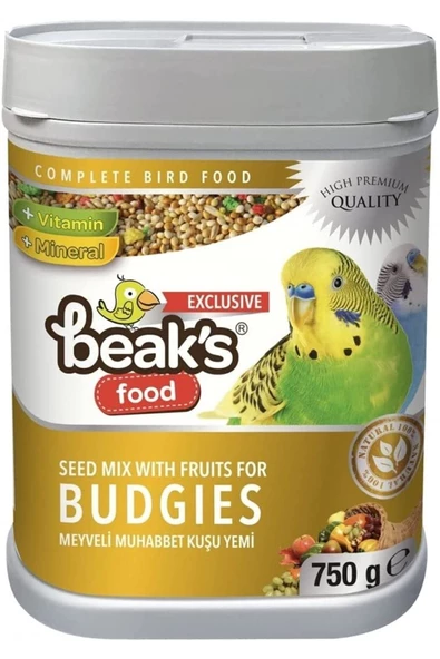 Beaks 750 GR MEYVELİ MUHABBET KUŞ YEMİ ürün görseli 1