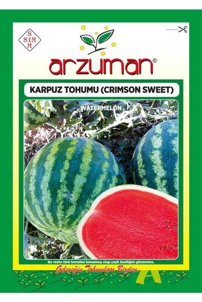 Arzuman Crimson Sweet Karpuz Tohumu 10 Gram ürün görseli 1